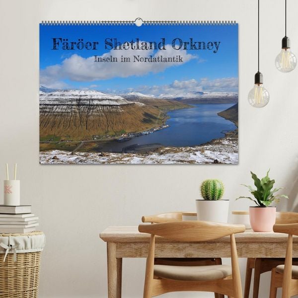 Produktbild: F&auml;r&ouml;er, Shetland, Orkney - Inseln im Nordatlantik (Wandkalender 2026 DIN A2 quer), CALVENDO Monatskalender