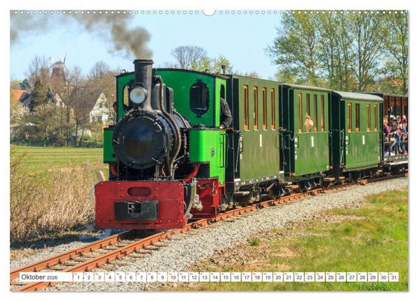 Produktbild: De L&uuml;tt Kaffeebrenner &ndash; Impressionen einer Mecklenburger Kleinbahn (hochwertiger Premium Wandkalender 2026 DIN A2 quer), Kunstdruck in Hochglanz