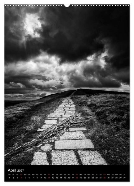 Produktbild: Journeys - Black & White (High Quality Premium Wall Calendar 2027 DIN A2 portrait),CALVENDO 12 Month Wall Calendar