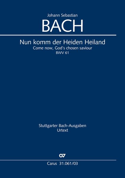 Produktbild: Nun komm der Heiden Heiland (Klavierauszug)