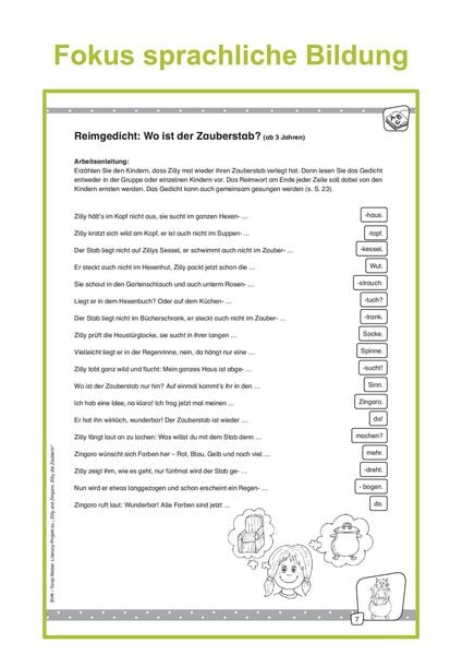 Produktbild: Literacy-Projekt zum Bilderbuch Zilly und Zingaro: Zilly, die Zauberin