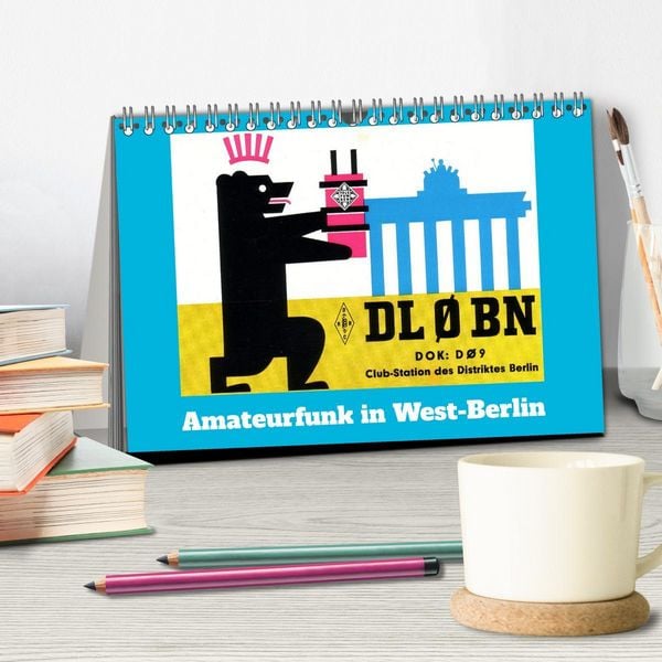 Produktbild: Amateurfunk in West-Berlin (Tischkalender 2026 DIN A5 quer), CALVENDO Monatskalender