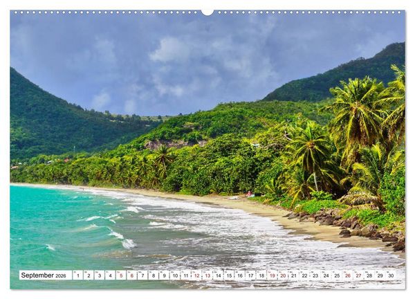 Produktbild: Martinique, die Traumstr&auml;nde (Wandkalender 2026 DIN A2 quer), CALVENDO Monatskalender