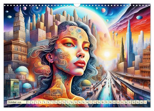 Produktbild: Faces of the metropolis (Wall Calendar 2026 DIN A3 landscape), CALVENDO 12 Month Wall Calendar