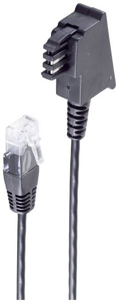 Produktbild: Shiverpeaks DSL Anschlusskabel [1x TAE-F-Stecker - 1x RJ45-Stecker 8p2c] 0.5m Schwarz