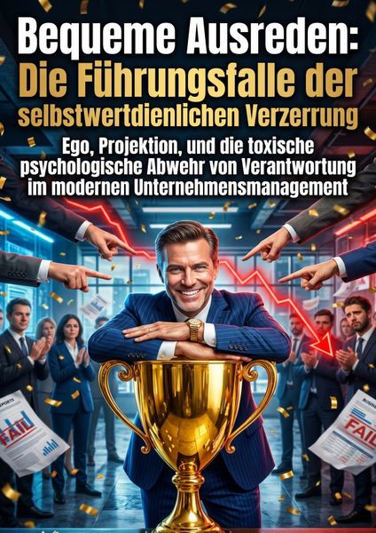 Produktbild: Bequeme Ausreden: Die F&uuml;hrungsfalle der selbstwertdienlichen Verzerrung