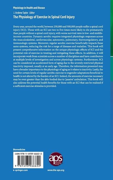 Produktbild: The Physiology of Exercise in Spinal Cord Injury