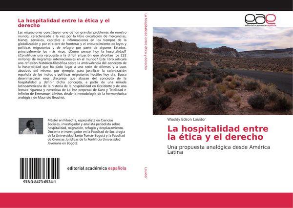 Produktbild: La hospitalidad entre la &eacute;tica y el derecho