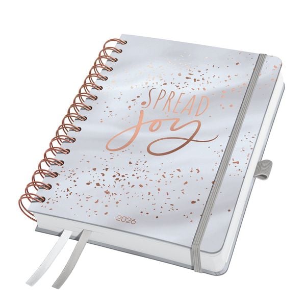Produktbild: SIGEL J6605 Spiral-Kalender Jolie 2026, ca. A5, grau