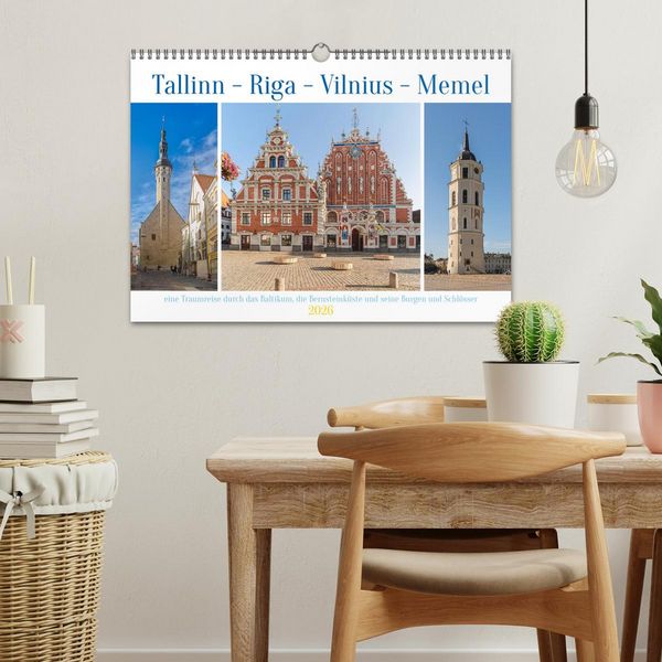 Produktbild: Tallinn-Riga-Vilnius-Memel, eine Traumreise durch das Baltikum. (Wandkalender 2026 DIN A3 quer), CALVENDO Monatskalender
