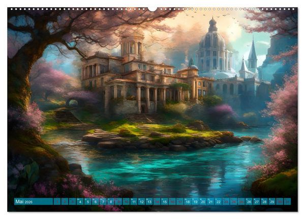 Produktbild: Visionen aus Atlantis (Wandkalender 2026 DIN A2 quer), CALVENDO Monatskalender