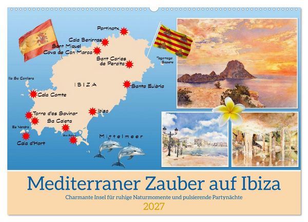 Produktbild: Mediterraner Zauber auf Ibiza (Wandkalender 2027 DIN A2 quer), CALVENDO Monatskalender