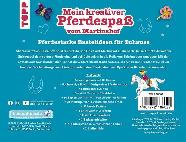 Produktbild: Bibi & Tina - Mein kreativer Pferdespa&szlig; vom Martinshof