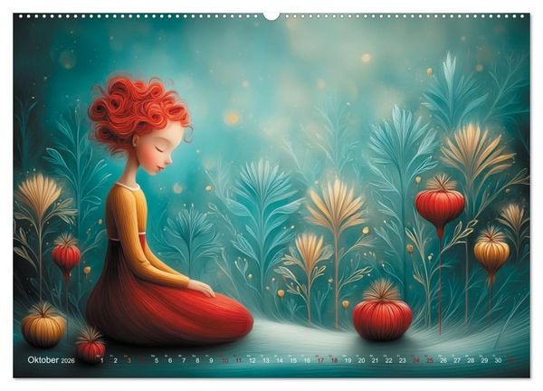 Produktbild: Naive Farbwelten (hochwertiger Premium Wandkalender 2026 DIN A2 quer), Kunstdruck in Hochglanz