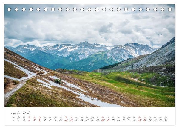 Produktbild: Le col de l'Izoard sur la route des Grandes Alpes (Calendrier de bureau 2026 DIN A5 vertical), CALVENDO calendrier mensuel