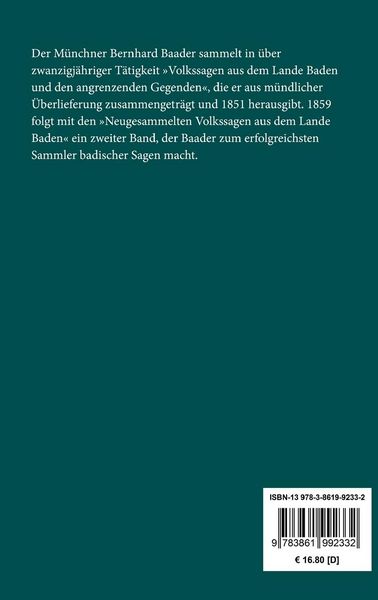 Produktbild: Neugesammelte Volkssagen aus dem Lande Baden
