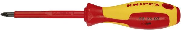 Produktbild: Knipex 98 25 02 VDE Kreuzschlitz-Schraubendreher PZ 2 Klingenl&auml;nge: 100 mm DIN EN 60900