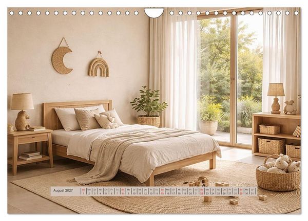 Produktbild: Wohntr&auml;ume &ndash; Minimalistische R&auml;ume voller Ruhe (Wandkalender 2027 DIN A4 quer), CALVENDO Monatskalender