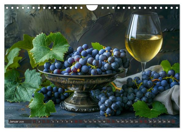 Produktbild: Wein begeistert (Wandkalender 2026 DIN A4 quer), CALVENDO Monatskalender