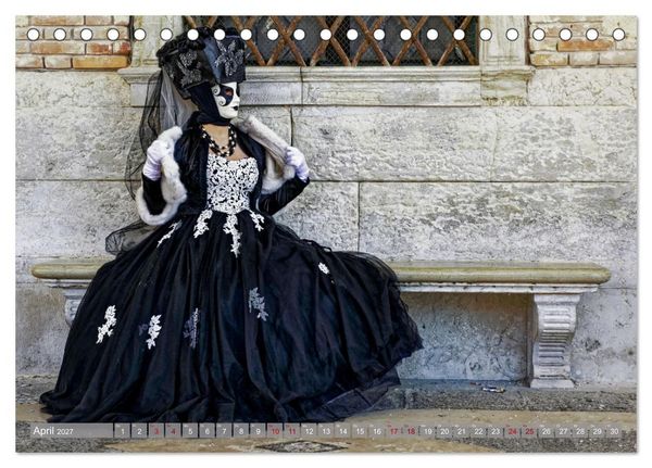 Produktbild: neunziggrad I photoart: der karneval von venedig (Tischkalender 2027 DIN A5 quer), CALVENDO Monatskalender