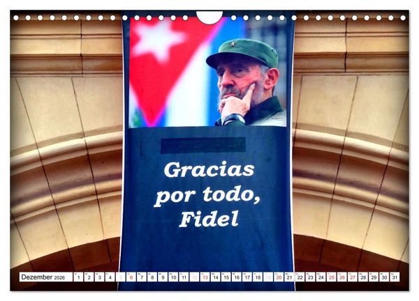 Produktbild: VIVA FIDEL 2026 (Wandkalender 2026 DIN A4 quer), CALVENDO Monatskalender