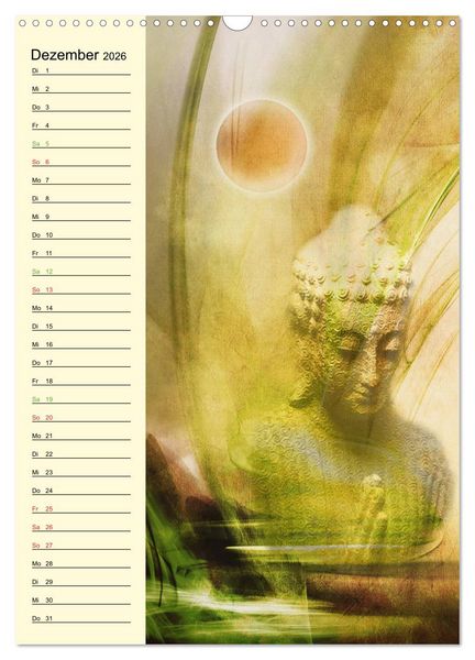 Produktbild: Buddha (Wandkalender 2026 DIN A3 hoch), CALVENDO Monatskalender