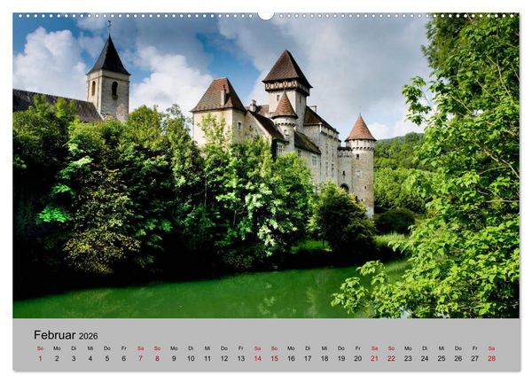 Produktbild: Zauberhaftes Franche Comt&eacute; (hochwertiger Premium Wandkalender 2026 DIN A2 quer), Kunstdruck in Hochglanz