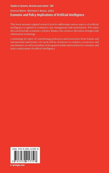 Produktbild: Economic and Policy Implications of Artificial Intelligence