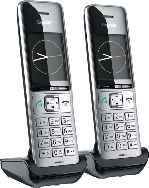 Produktbild: Gigaset COMFORT 500HX duo DECT Mobilteil Schwarz/Silber