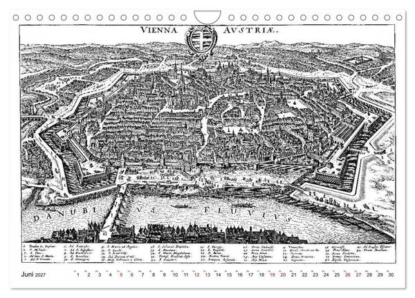 Produktbild: TU FELIX AUSTRIA - Wien in alten Ansichten (Wandkalender 2027 DIN A4 quer), CALVENDO Monatskalender