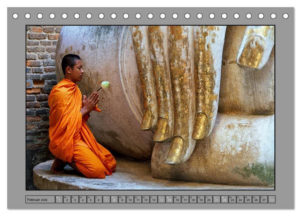 Produktbild: S&Uuml;DOSTASIEN Im Reich des Buddha (Tischkalender 2026 DIN A5 quer), CALVENDO Monatskalender