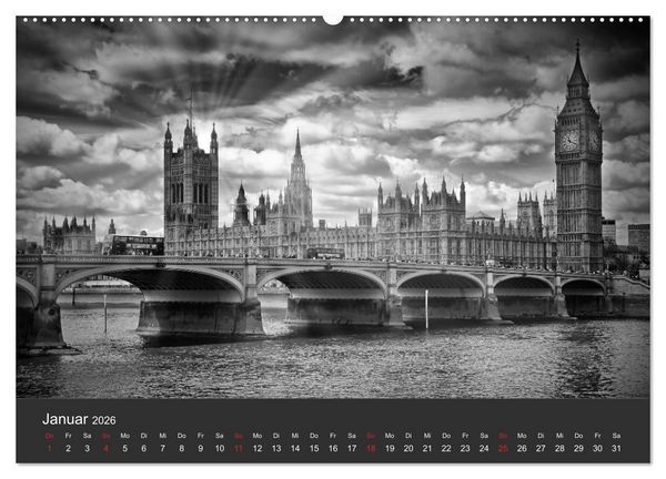 Produktbild: URBANE FOTOGRAFIE Zw&ouml;lf klassische Impressionen (hochwertiger Premium Wandkalender 2026 DIN A2 quer), Kunstdruck in Hochglanz
