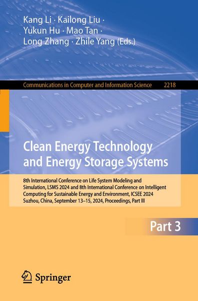 Produktbild: Clean Energy Technology and Energy Storage Systems