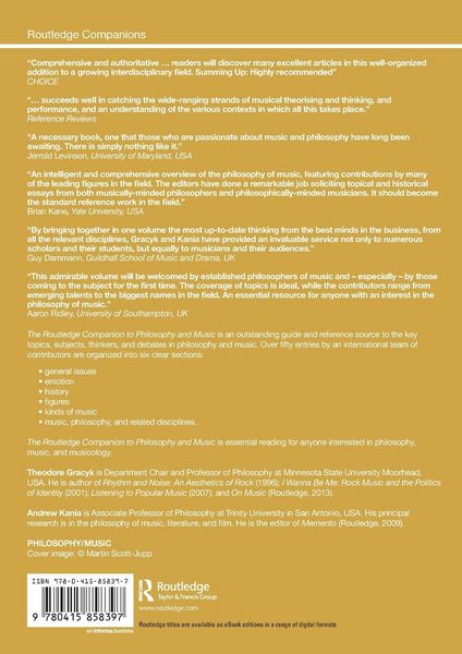 Produktbild: The Routledge Companion to Philosophy and Music