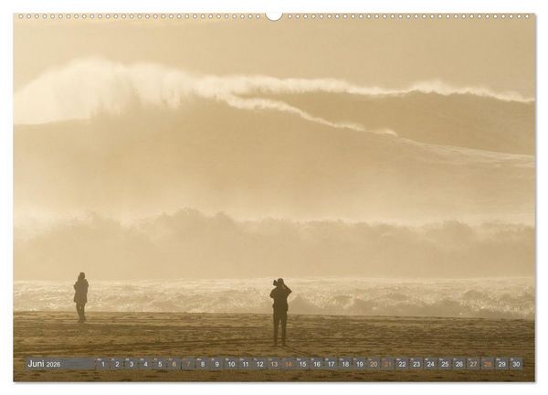 Produktbild: OCEAN POWER - Die Riesenwellen von Nazar&eacute; (hochwertiger Premium Wandkalender 2026 DIN A2 quer), Kunstdruck in Hochglanz