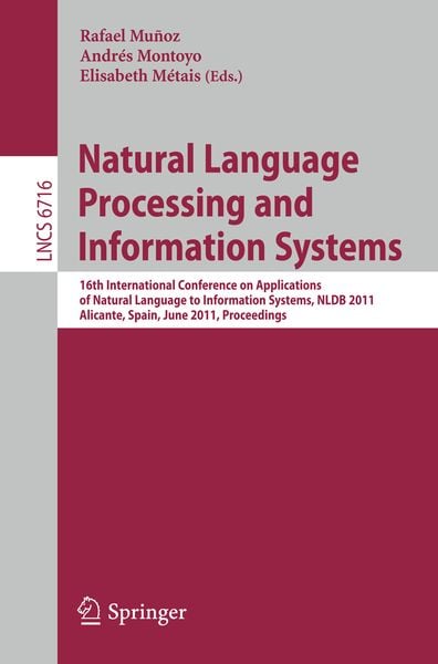 Produktbild: Natural Language Processing and Information Systems