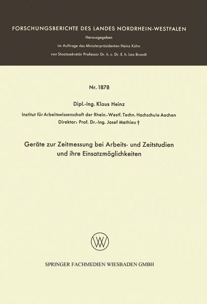Produktbild: Ger&auml;te zur Zeitmessung bei Arbeits- und Zeitstudien und ihre Einsatzm&ouml;glichkeiten
