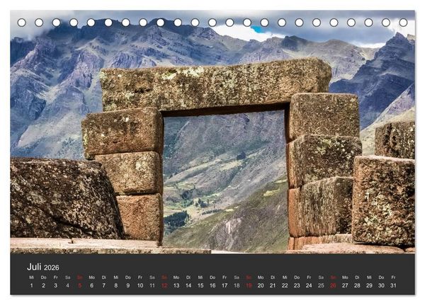 Produktbild: Peru 2026 Im Land des Kondors (Tischkalender 2026 DIN A5 quer), CALVENDO Monatskalender