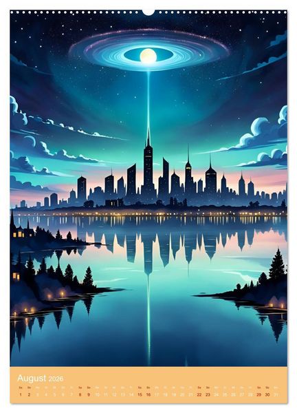 Produktbild: Galaktische Tr&auml;ume (hochwertiger Premium Wandkalender 2026 DIN A2 hoch), Kunstdruck in Hochglanz