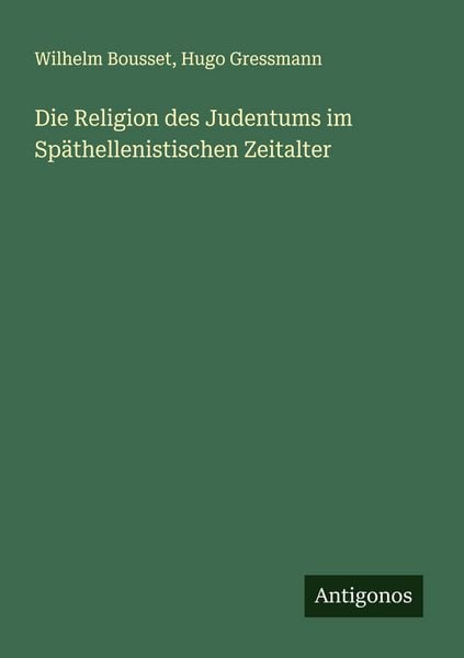 Produktbild: Die Religion des Judentums im Sp&auml;thellenistischen Zeitalter