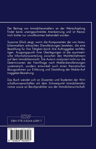 Produktbild: Immobilienmakler und Neue Institutionen&ouml;konomik