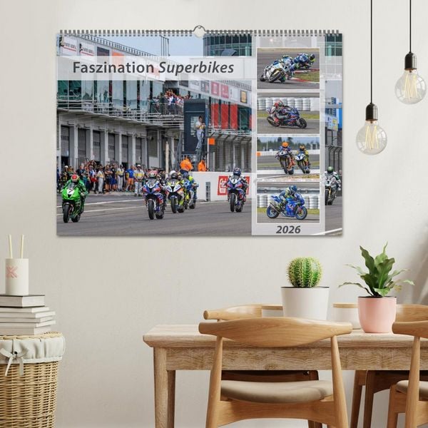 Produktbild: Faszination Superbikes (Wandkalender 2026 DIN A2 quer), CALVENDO Monatskalender