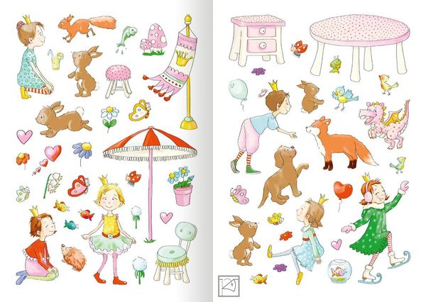 Produktbild: MINI-Stickerheft &ndash; Prinzessinnen