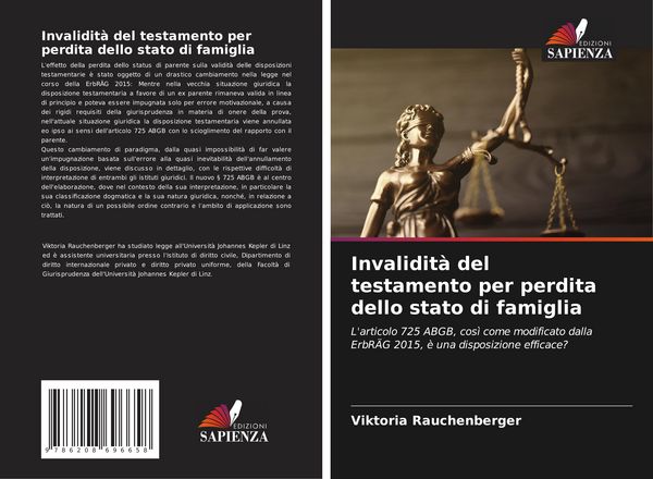 Produktbild: Invalidit&agrave; del testamento per perdita dello stato di famiglia