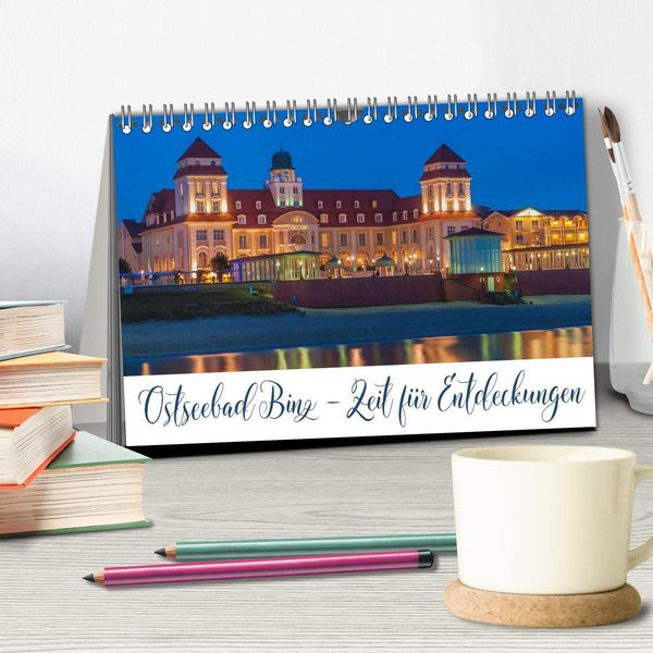 Produktbild: Ostseebad Binz &ndash; Zeit f&uuml;r Erholung (Tischkalender 2026 DIN A5 quer), CALVENDO Monatskalender