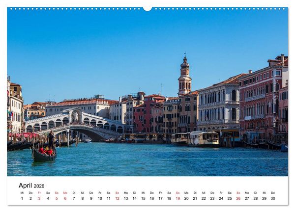Produktbild: Unterwegs in Venedig (Wandkalender 2026 DIN A2 quer), CALVENDO Monatskalender