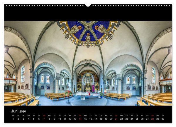 Produktbild: Kapellen, Kirchen und Kathedralen 2026 (Wandkalender 2026 DIN A2 quer), CALVENDO Monatskalender