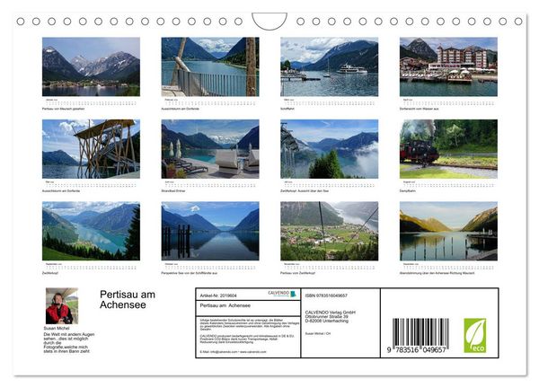 Produktbild: Pertisau am Achensee (Wandkalender 2026 DIN A4 quer), CALVENDO Monatskalender