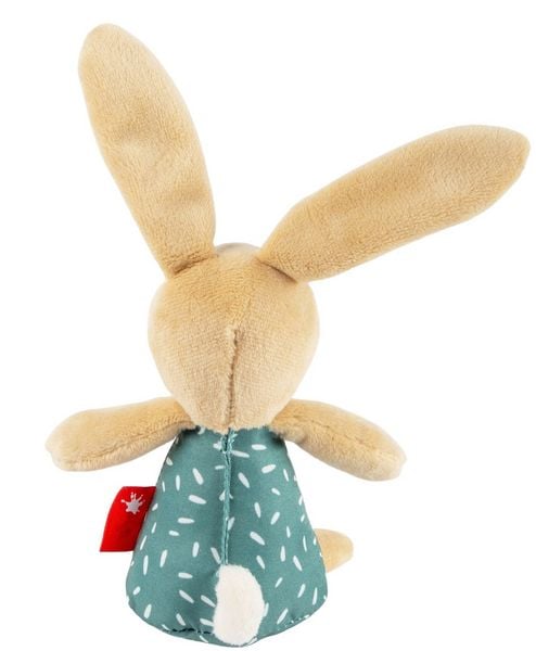 Produktbild: Sigikid 43542 - Greifling Rassel Hase, braun/gr&uuml;n, Pl&uuml;sch, 23 cm