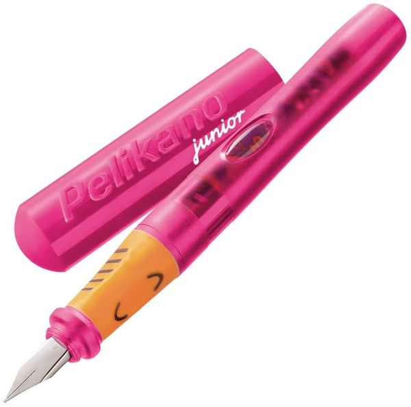 Produktbild: Pelikan Schreiblernf&uuml;llhalter Pelikano Junior, Pink, Feder L, f&uuml;r Linksh&auml;nder